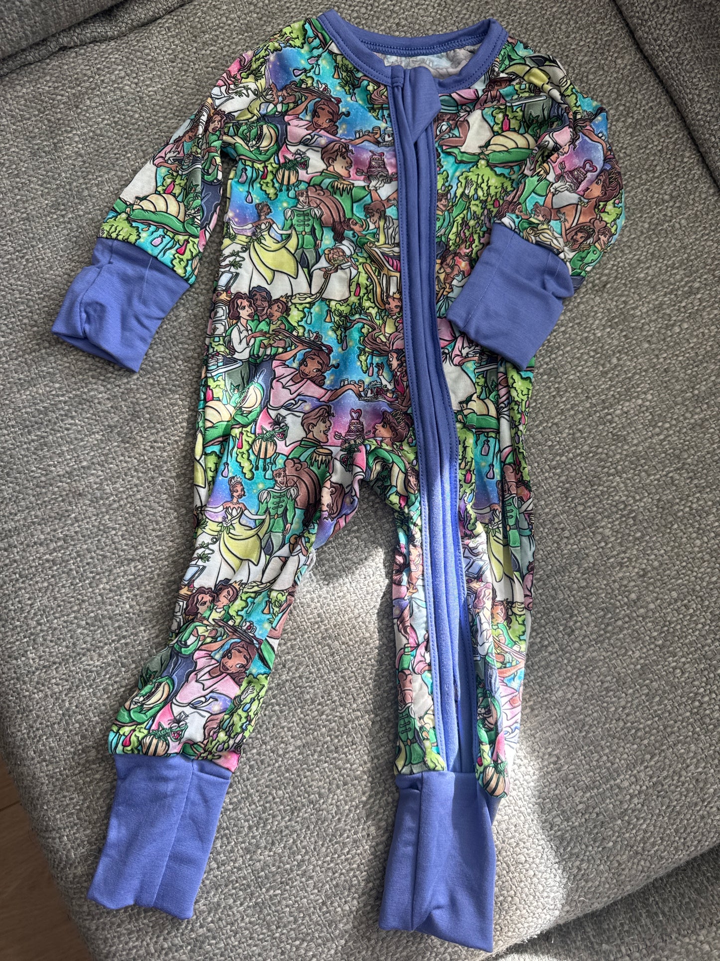 Bitty Belle Frog Princess Bamboo Zippy Jammie