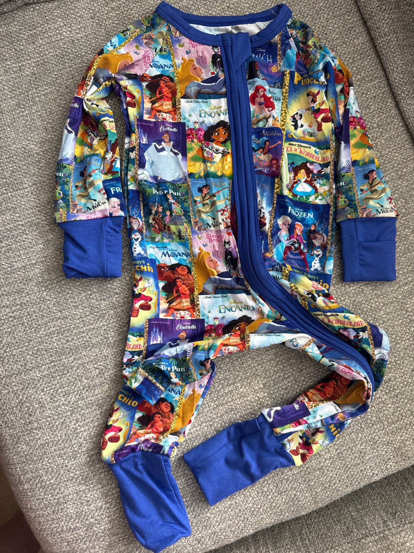 Bitty Belle Little Golden Bamboo Zippy Jammies