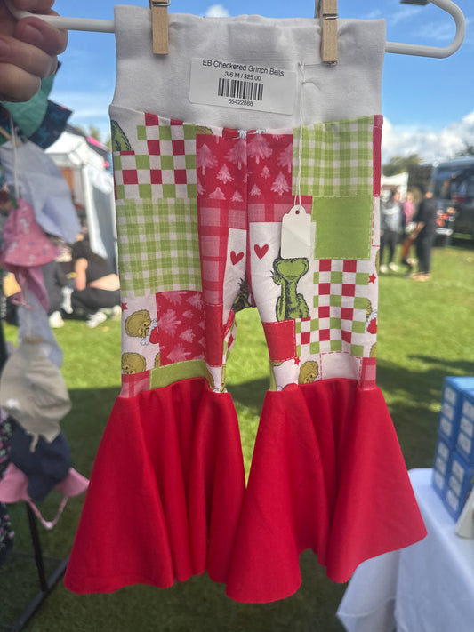 EB Checkered Grinch Bells