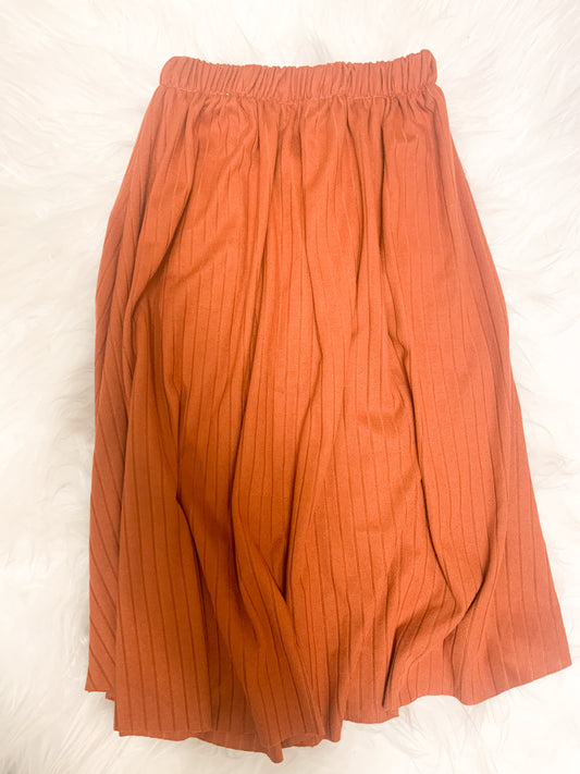 Rust Rib Knit Maxi