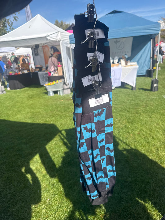 EB Checkered Bat Cuff Pants