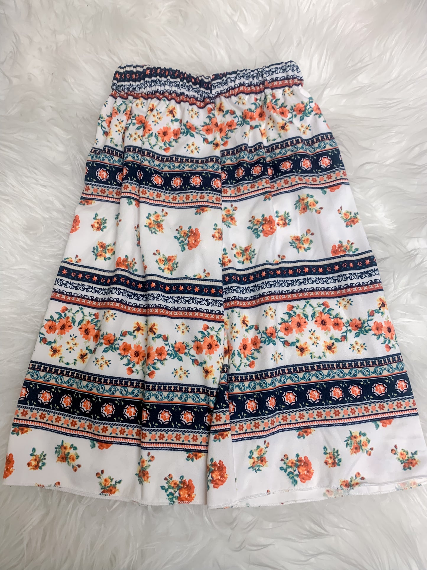 Boho Floral Stripe Flow Pants