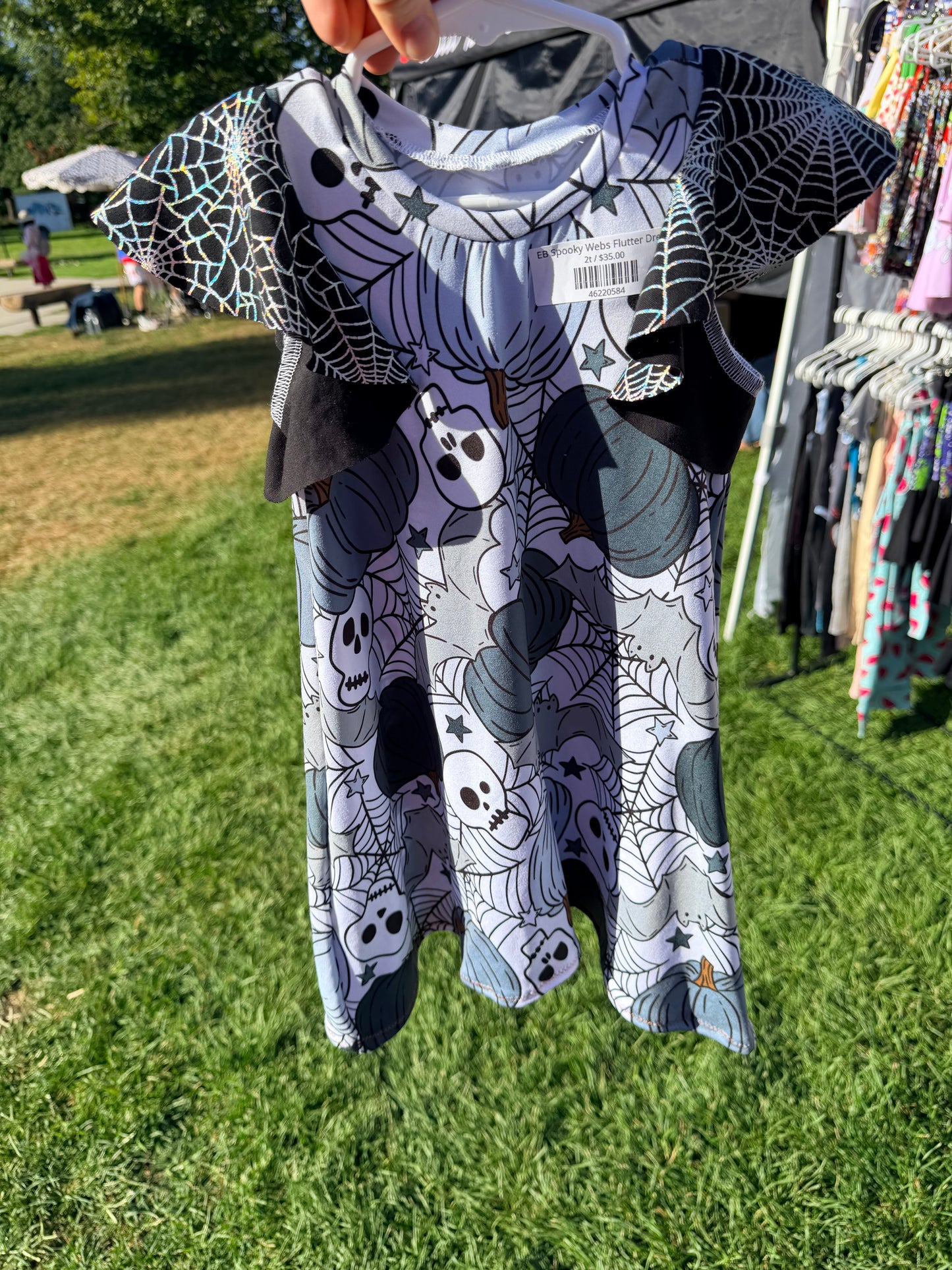 EB Spooky Webs Flutter Dress
