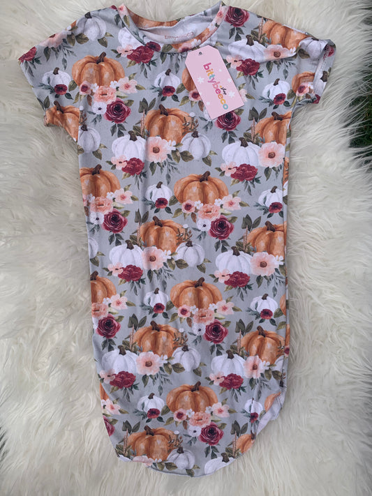 Pumpkin Floral Polly Dress