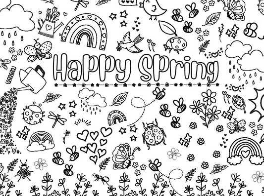 Whimsical Wonderland: Jumbo 24" x 36" Coloring Poster for Endless Creative Fun