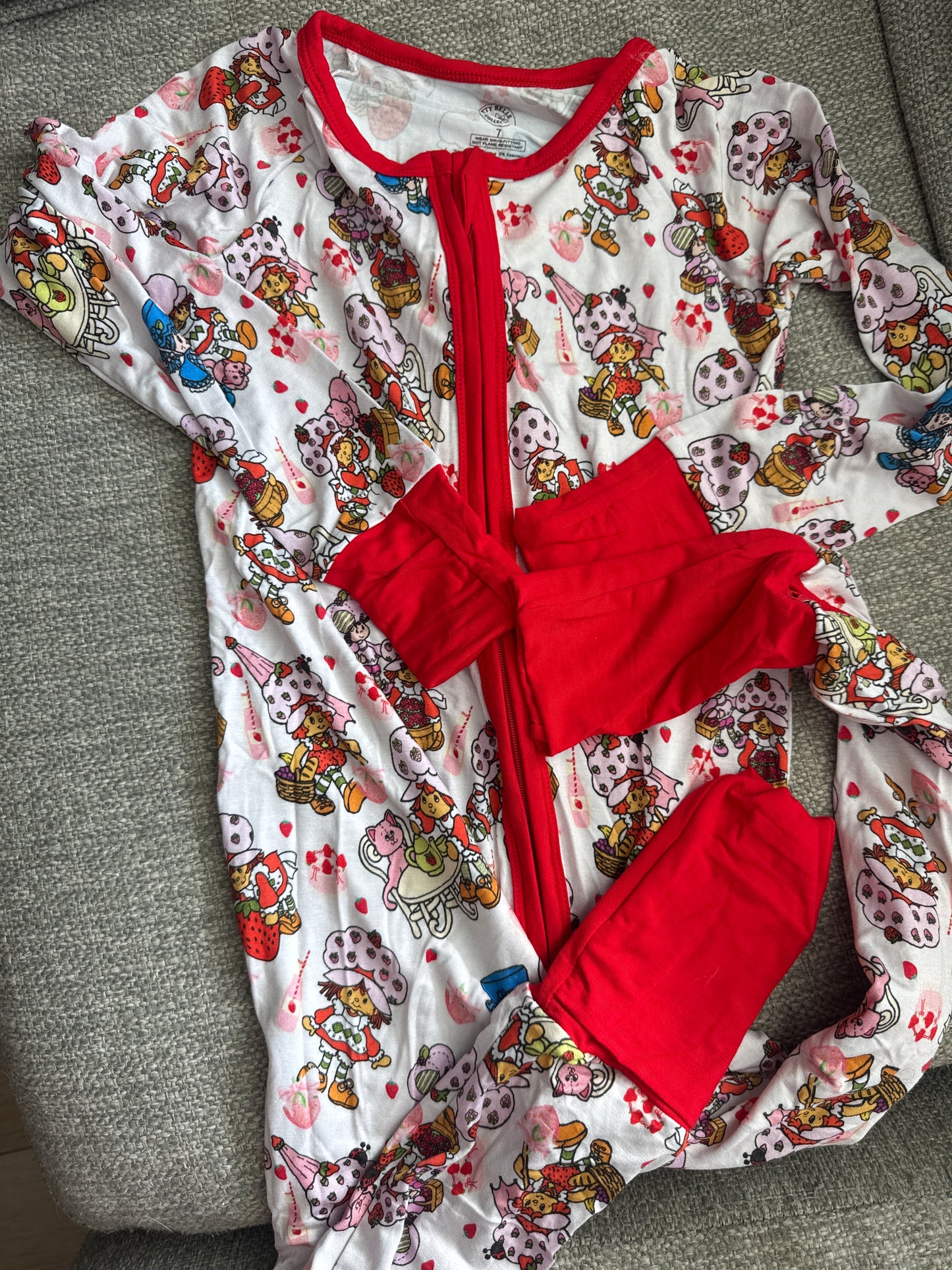 Bitty Belle Shortcake Bamboo Zippy Jammies