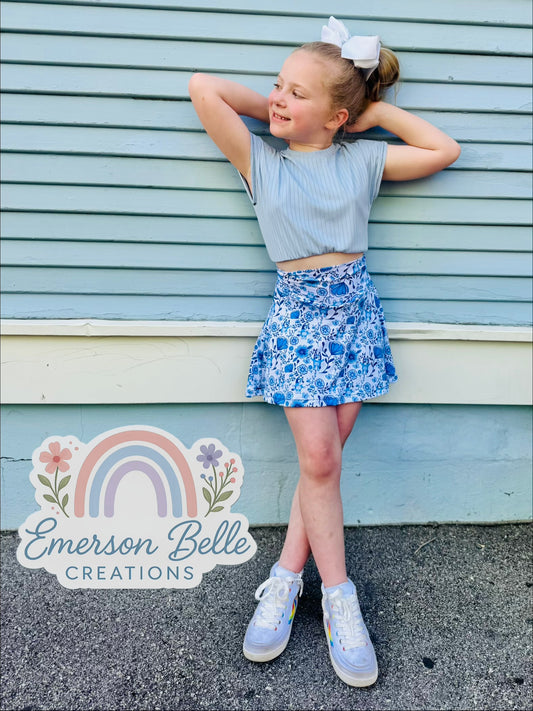 EB BLUEY COTTAGECORE SKORT