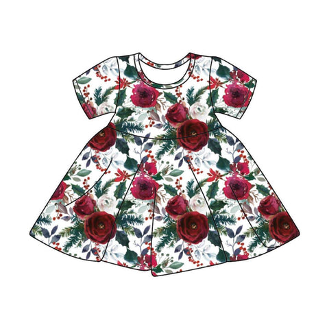 Winter Floral Dress