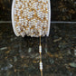 Faux pearl PVD stainless chain