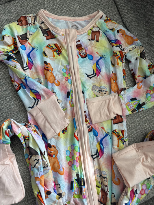 Bitty Belle Up Bamboo Zippy Jammies