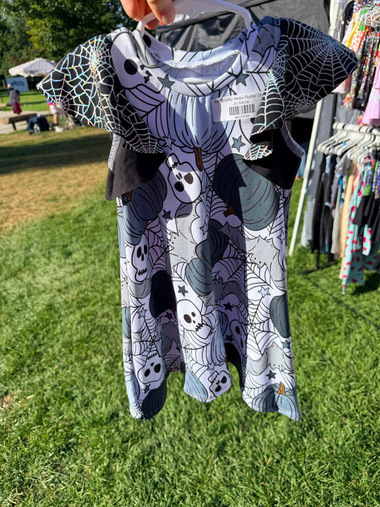 EB Spooky Webs Flutter Dress