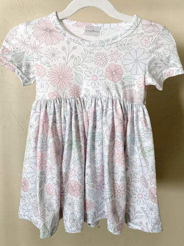 Doodle Floral Dress
