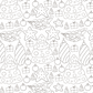 Whimsical Wonderland: Jumbo 24" x 36" Coloring Poster for Endless Creative Fun