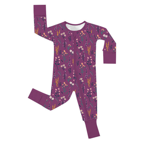 Purple Wildflower Bamboo Pajama