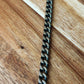 9mm x7.5mm Hammered Stainless Steel Two Tone Curb Chain By The Foot