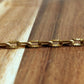 Kinked Paperclip Cable Chain, 6mm x 3mm Brass, Sold by Foot