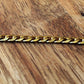 Cuban chain Link chain non-tarnished gold 3.6 mm sold by the foot