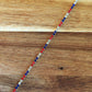 Patriotic red white blue 2mm Fourth of July Stainless Steel PVD Tennis Chain – Permanent Jewelry Supplies, Sold by Foot