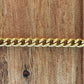 Curb chain non-tarnish gold 4 mm x 3 mm stainless steel sold by the foot
