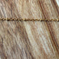 Satellite chain non-tarnish gold 2 x 3 mm beads by the foot stainless steel