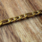 Waterproof Gold Figaro Chain by the Foot – 316 Stainless Steel 4.5mm x 7.1mm
