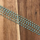 Turquoise Enamel Ball Chain | Gold PVD Stainless Steel Chain | Waterproof Tarnish Resistant Permanent Jewelry Chain | By The Foot