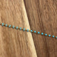 Turquoise Enamel Ball Chain | Gold PVD Stainless Steel Chain | Waterproof Tarnish Resistant Permanent Jewelry Chain | By The Foot