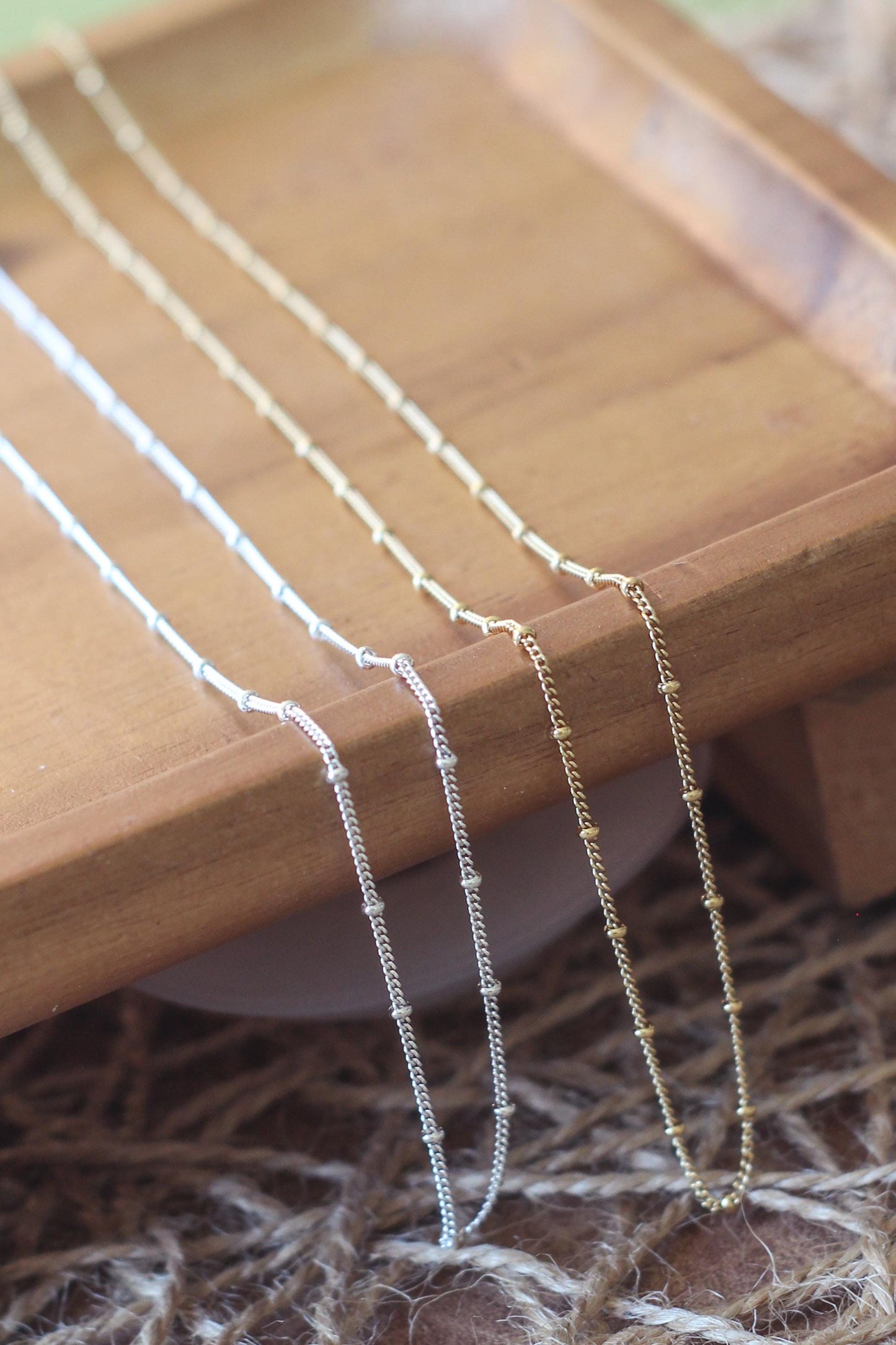 1.2mm Satellite Chain | 14K Gold Filled or Sterling Silver | Permanent Jewelry Chain by the Foot