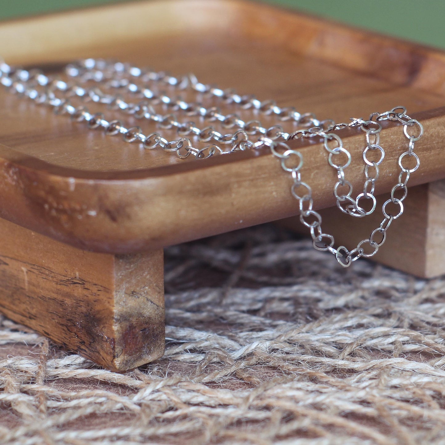 5mm Round Cable Chain - Made of 304L Stainless Steel - Sold by the foot