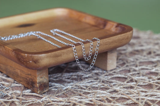 3mm x 4mm Cable Stainless Steel Curb Chain sold by the Foot