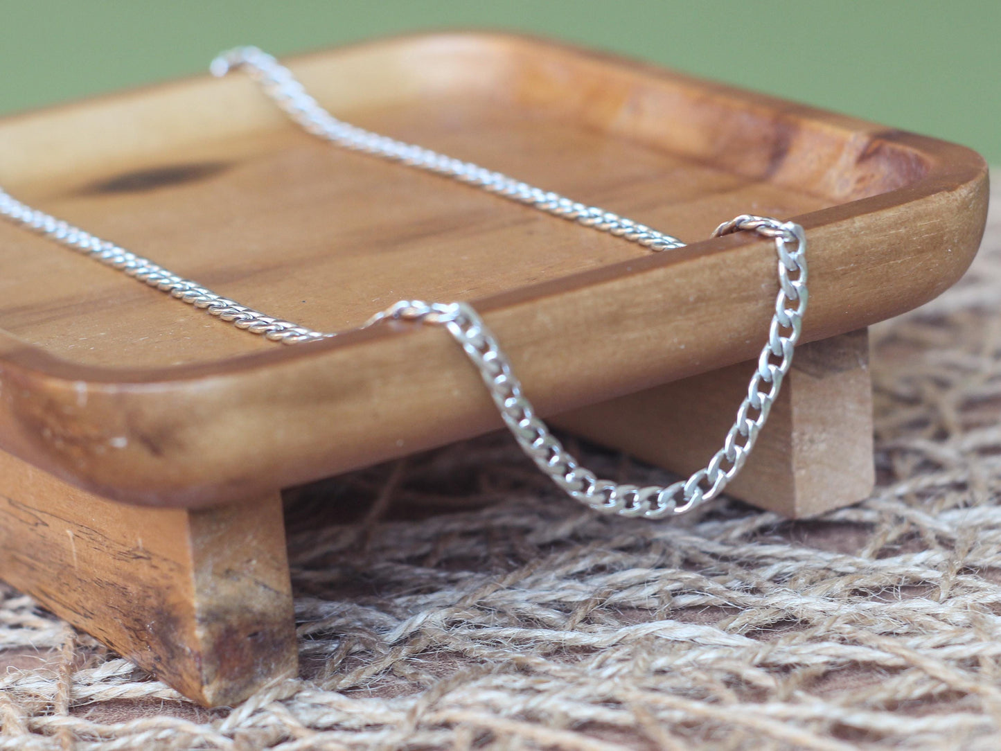 6.5 x 4.6 mm curb stainless steel curb chain sold by the foot