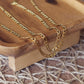 Waterproof Gold Figaro Chain by the Foot – 316 Stainless Steel 4.5mm x 7.1mm