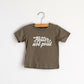 18-24m Gladfolk - Better Not Pout Olive Baby & Kids Christmas Tee