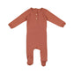 Pouf - Ribbed Henley Footie 12-18m Brick